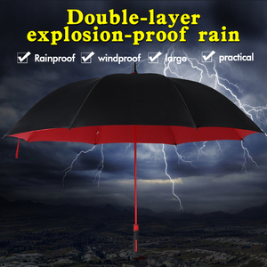 半自动双层碰撞布高尔夫高品质雨伞 - Product Image 2
