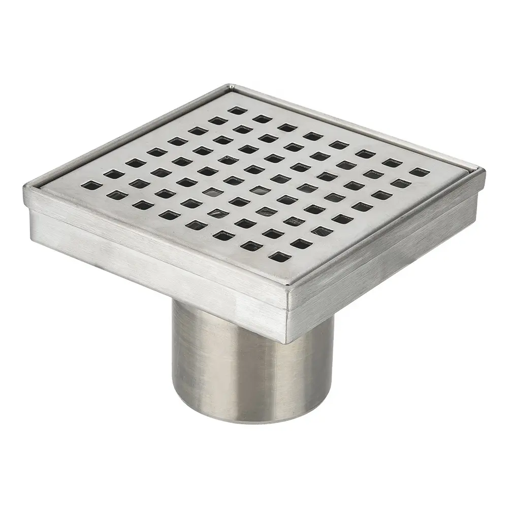 Scolo a pavimento grondaia acciaio inossidabile vendita calda 4 pollici scatola di colore ISO moderno bagno filtro lucido 5 anni elegante filtro da bagno