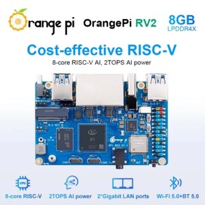 Arancione Pi RV2 2GB 4GB 8GB RAM LPDDR4 8-Core RISC-V 2top AI CPU Computer a scheda singola - Product Image 4