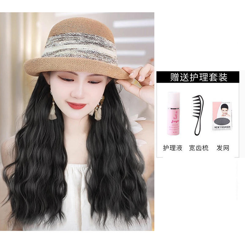 ผ้าคลุมหมวกสีดำธรรมชาติและสีกากี