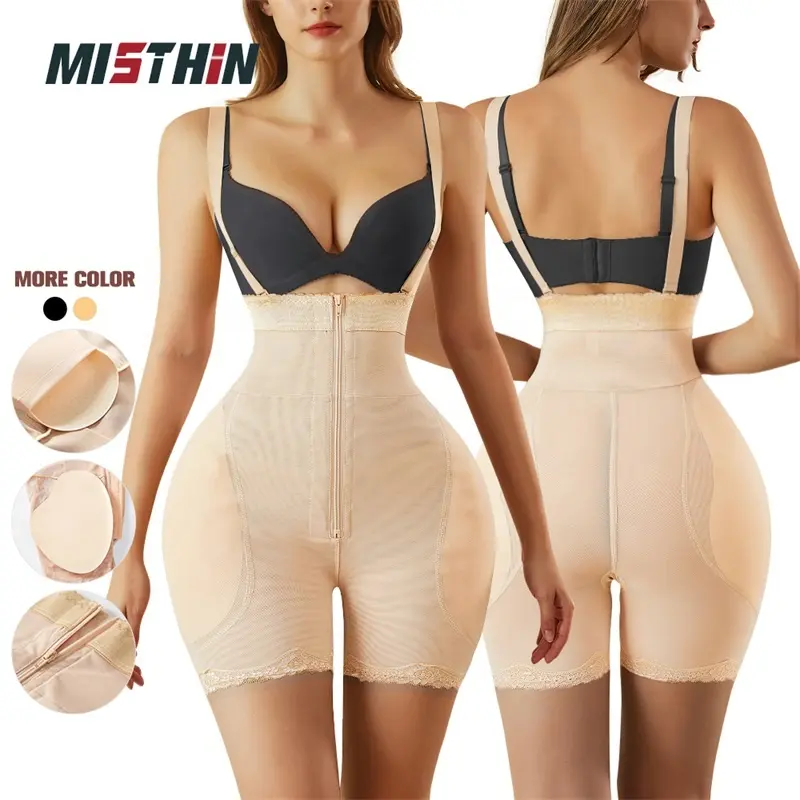 Calcinha de silicone para mulheres, calcinha modeladora, almofada de quadril, cintura alta, corset, controle de barriga, coxa, modeladora