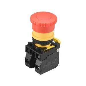 T2-E4 22mm acil durdurma anahtarı 6A maks. Akım IP65 seviyesi 2NO anahtar kombinasyonu - Product Image 1