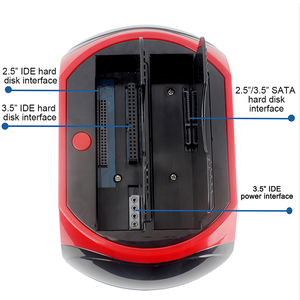 USB 2.0 hepsi 1 sabit Disk teksir kart okuyucu 2.5 "/3.5" SATA/IDE HDD yerleştirme istasyonu çift Disk sabit Disk koltuk - Product Image 3