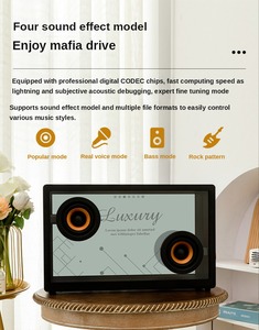 真新しいNetflixデスクトップオーディオビッグスピーカー教会用屋外サウンド透明な青い歯4.2mmコネクタ壁画スピーカー