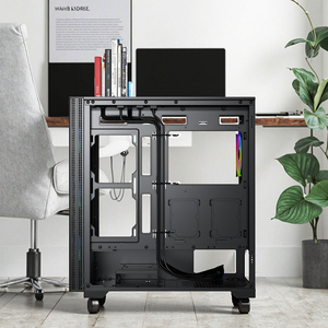 Cao cấp màu đen đầy đủ tháp PC trường hợp với từ cửa trượt S-i930V2 - Product Image 4