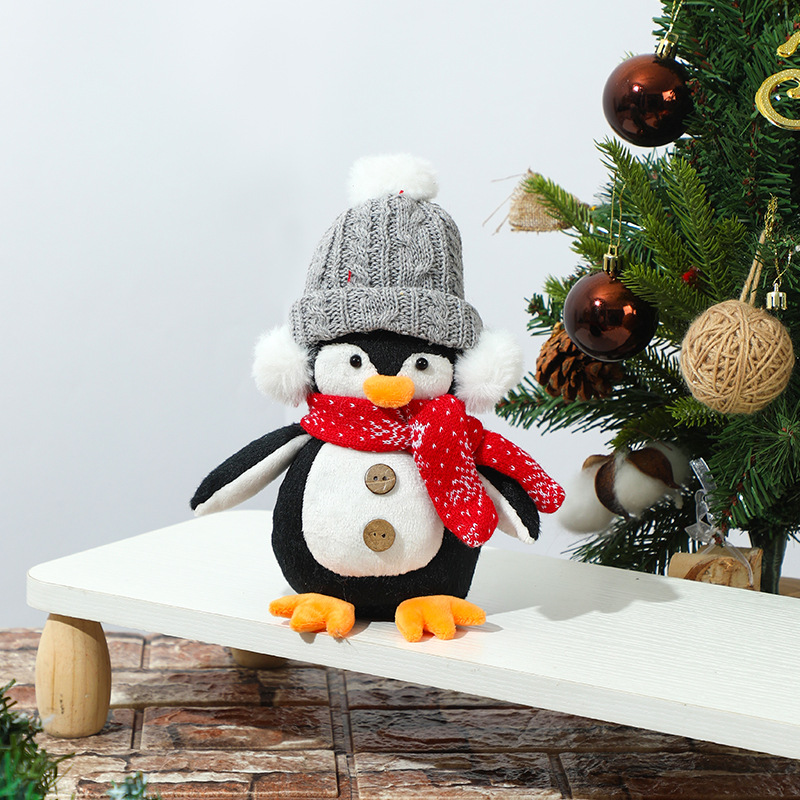 Gray Hat Standing Penguin