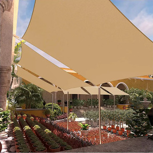 Portable 12'X12' Rectangular HDPE UV Block Sun <strong>Shade</strong> <strong>Sail</strong> Canopy for Patio Garden Outdoor Facilities <strong>Shade</strong> Sails &amp; <strong>Nets</strong> - Product Image 5