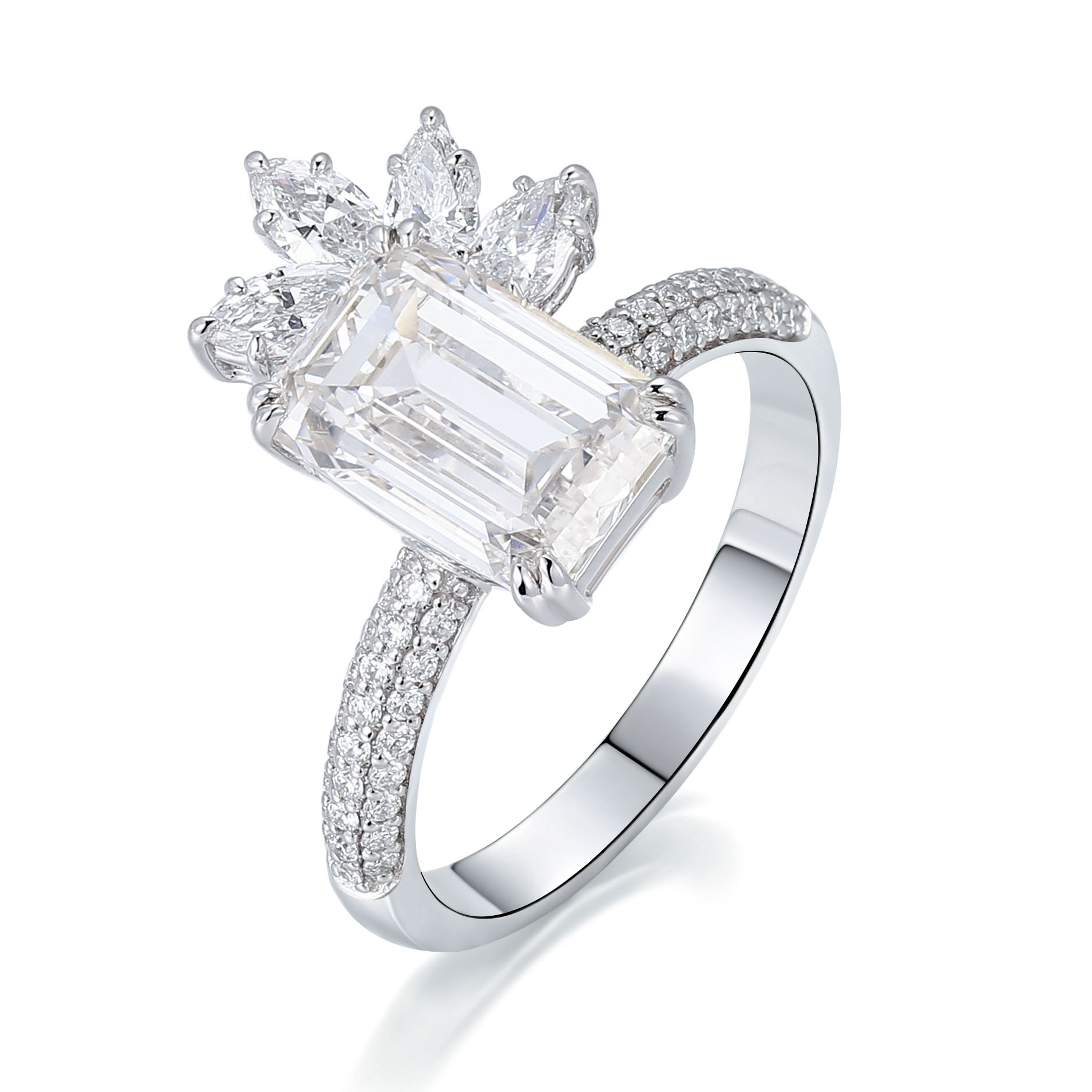 Or blanc 14 carats