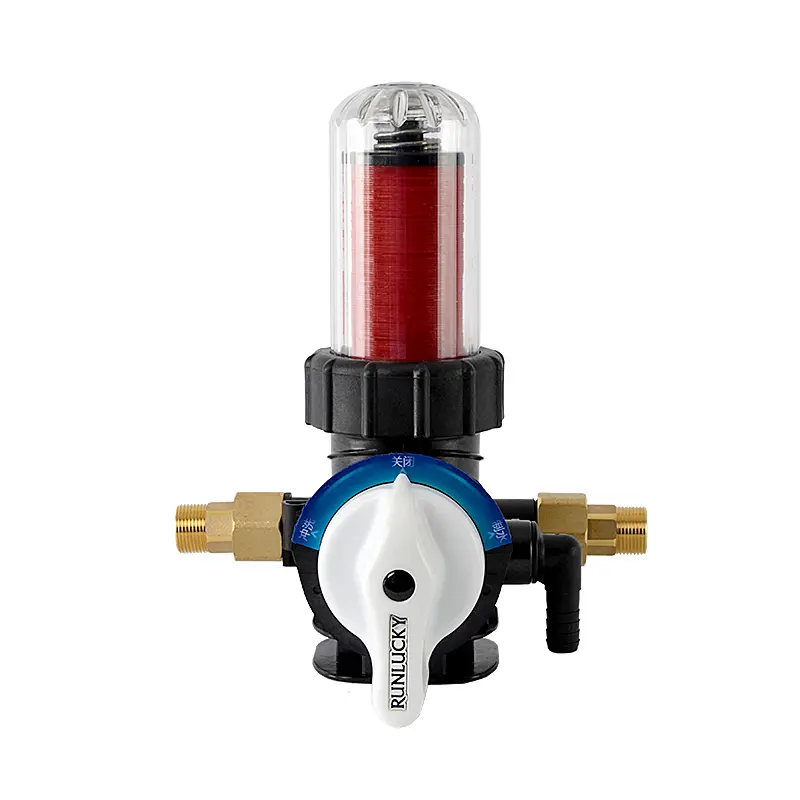 Runlucky RL-Q01AS filtro de água manual, profissional automático lavável de disco com 12 teclas, preço atacado, 8 estágios de purificador de água