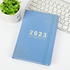 LIUSHUN 2026 Logotipo de impresión personalizado Inglés y Español página interior Agenda Bloc de notas 365 días diario cepilladora cuaderno con elástico - Product Image 2