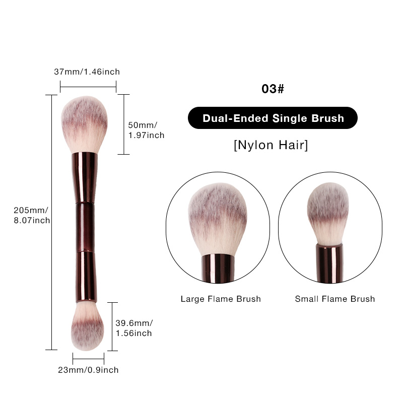 Brosse à flamme marron