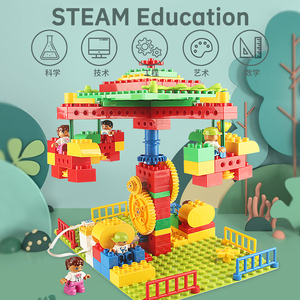 Juego de bloques de construcción de programación STEM de 299 Uds., montaje DIY, bloques de engranajes de Control remoto eléctrico, juguete de construcción de ingeniería con Motor