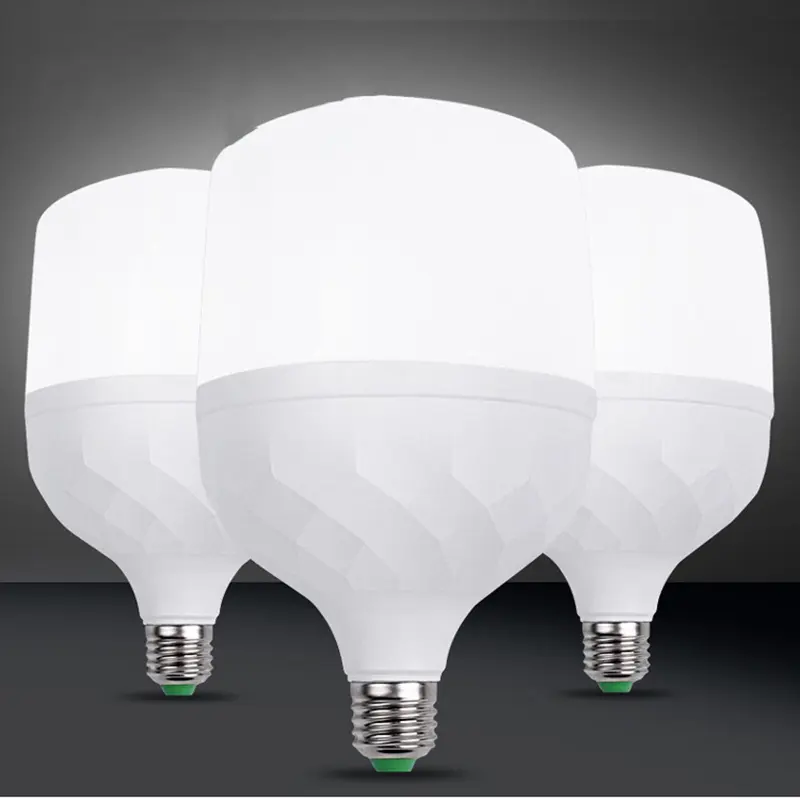 Bombilla LED en forma de T de aluminio y plástico, carcasa de proveedor Chino, 20W/30W/40W50W E27