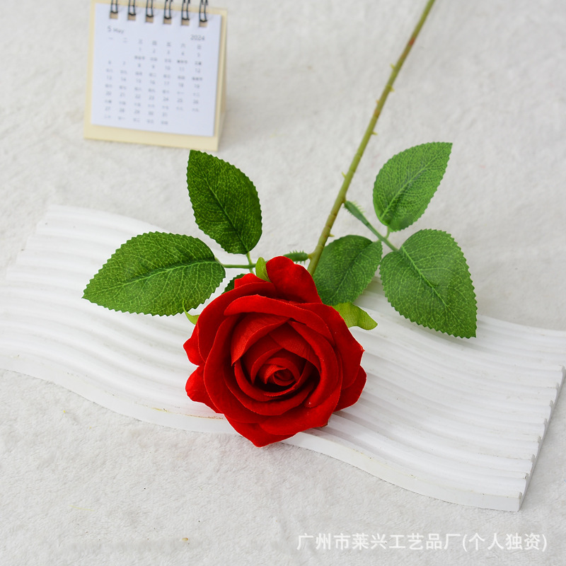 Petit tissu velours, rouge vif