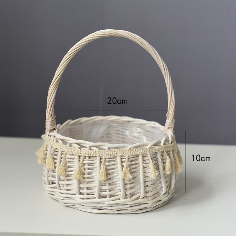 Large White Princess Basket