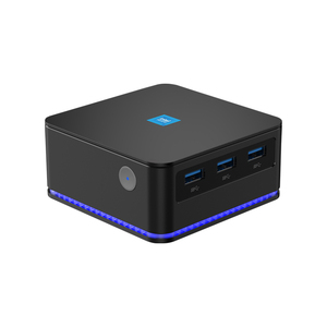 MIni PC para juegos de tamaño pequeño Eglobal 12th I-ntel N95/N100 DDR5 3 * Pantallas 2*1,4 DP Soporte 4K 2 * RJ45 GIga LAN WIFI6 Fan PC - Product Image 1