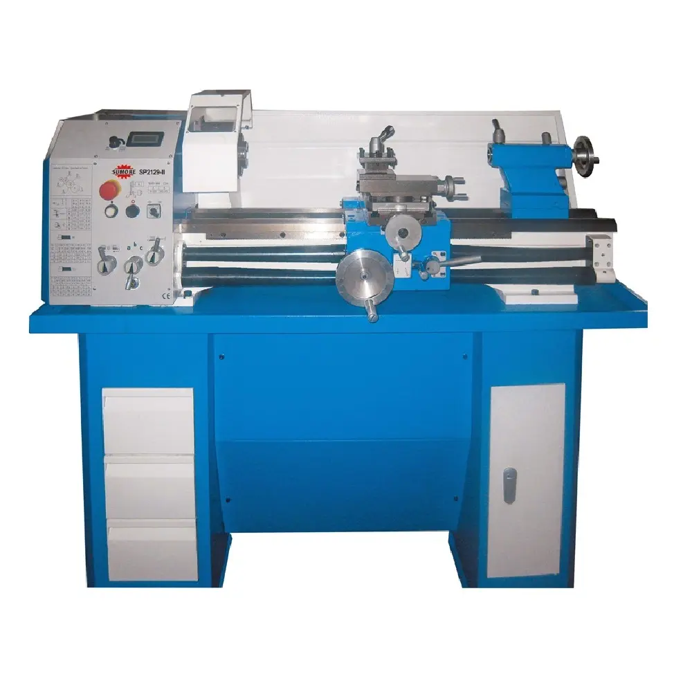 Venda quente Manual Torno Máquina não cnc Automático Heavy Duty SP2129-II Optimum Weiss Metal Lathe 38mm À Procura de Distribuidores!