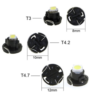 หลอดไฟ LED รถยนต์ T3สว่างมาก T4.7 T4.2หลอดไฟ LED DC12V หลอดไฟอัตโนมัติคลัสเตอร์6สี - Product Image 5