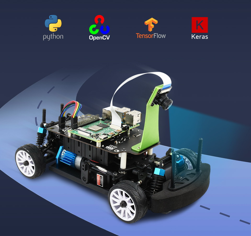 Waveshare PiRacer Pro AI Kit-SKU-18492 ,PiRacer Pro, High Speed AI