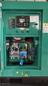 Fabrika kaynağı 25kva 20KW cummins Slient tipi dizel elektrik jeneratörü ATS tek fazlı ev kullanımı için 240V OEM fiyat - Product Image 3