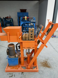 Máquina automática de fabricación de ladrillos de barro de prensa manual Hydroform de arcilla de enclavamiento, precio, maquinaria de fabricación de ladrillos de suelo - Product Image 2