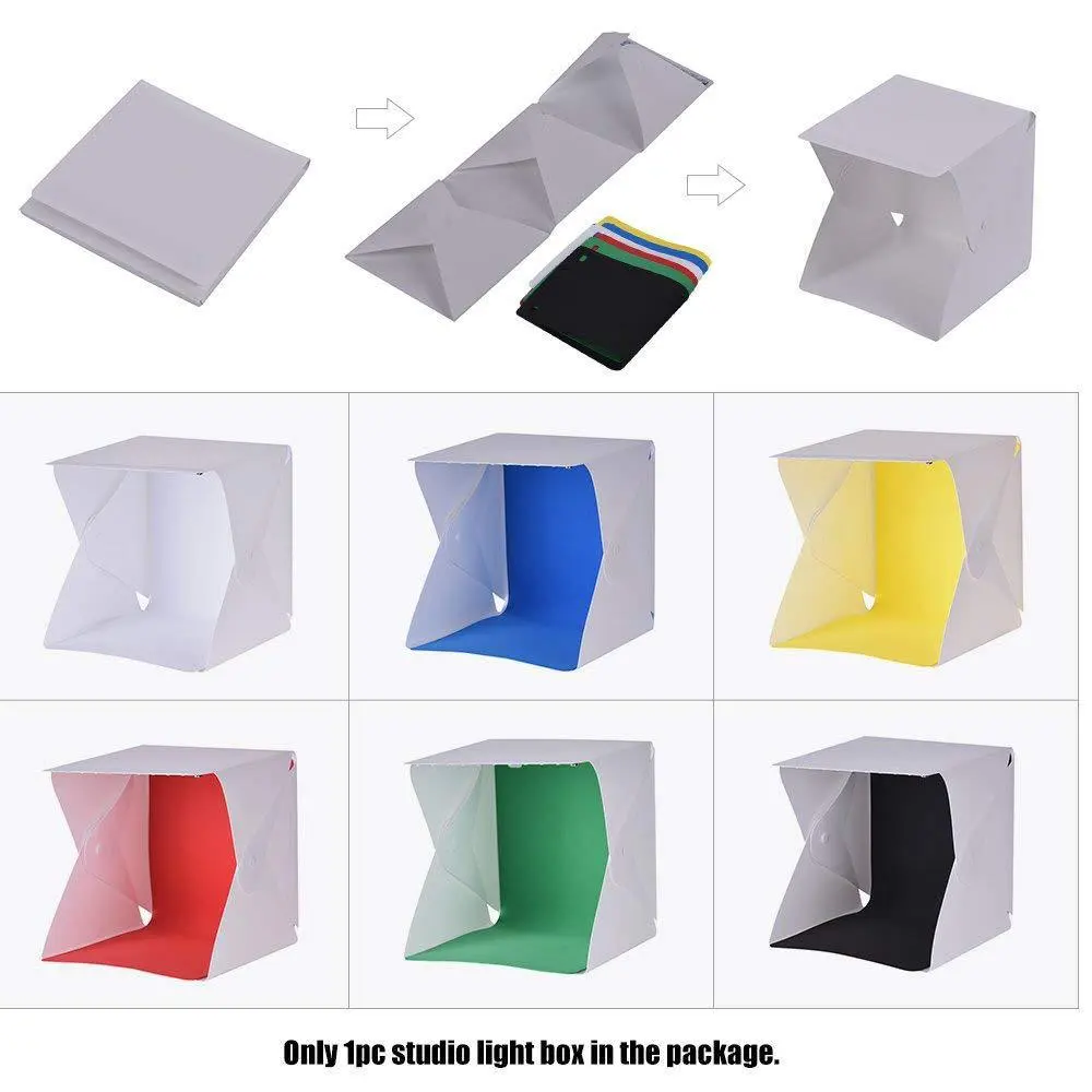 Photography Studio accessories kit Portable foldable LED mini photo studio light box for mobile or camera with 20/30/40cm