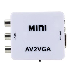 1080P Mini AV to <strong>VGA</strong> to AV RCA Converter With 3.5mm Audio AV2VGA VGA2AV CVBS Adapter for PC to HD TV Convert NTSC PAL SXGA - Product Image 1