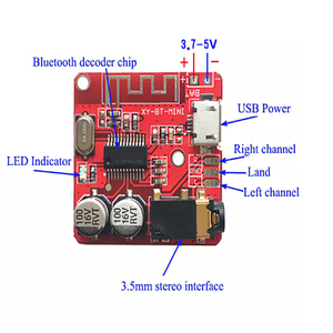 XY-BT-Mini <strong>Audio</strong> Receiver Board MP3 Lossless Decoder Board Wireless Stereo Music Module - Product Image 4