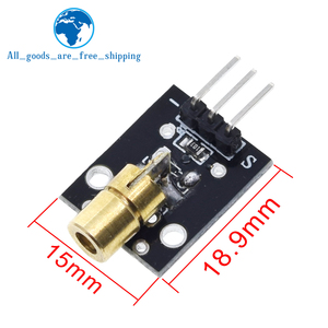 TZT KY-008 arduinoDIYキット用3ピン650nm赤色レーザー送信機ドットダイオード銅ヘッドモジュール - Product Image 2
