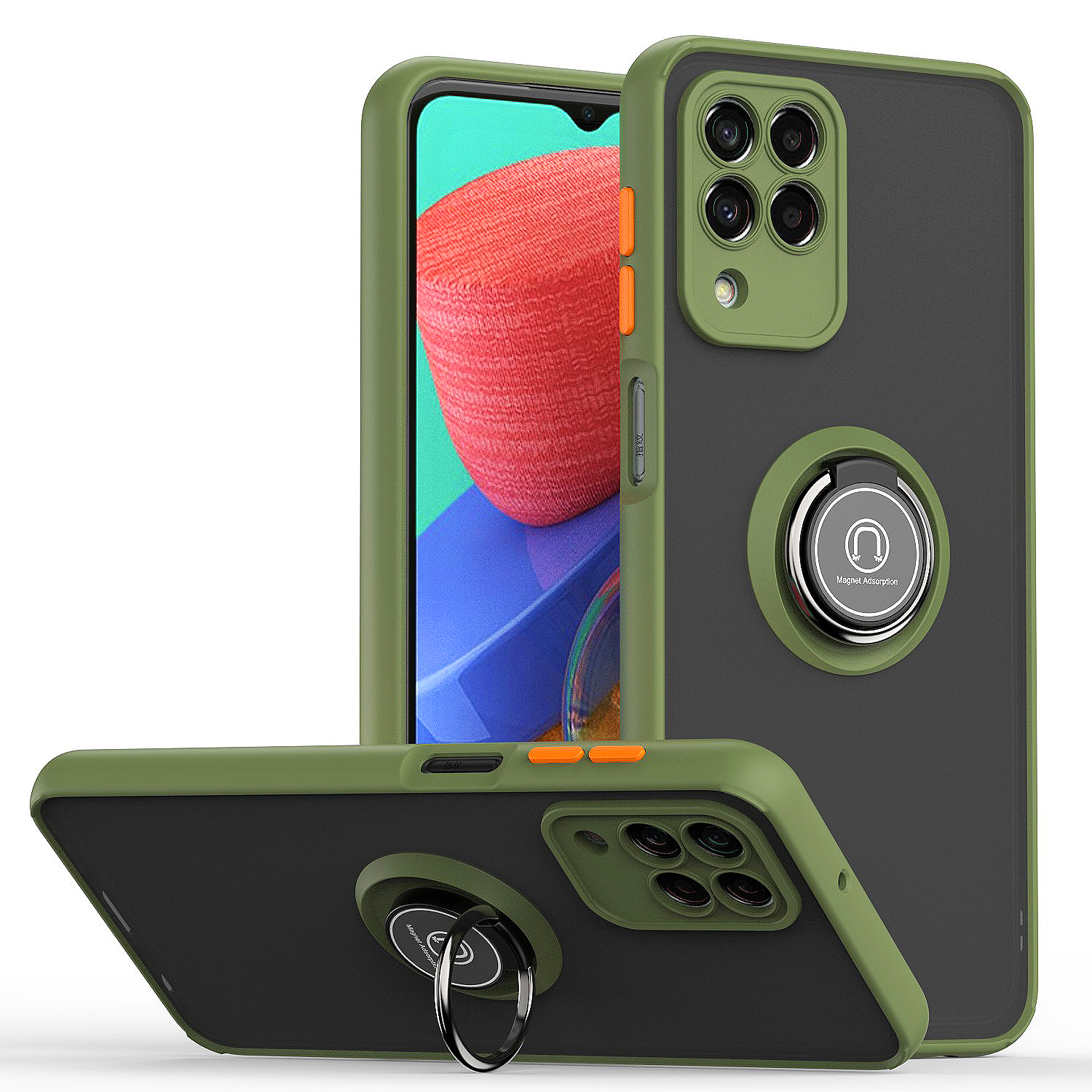 Verde + naranja