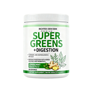SuperGreens Superfood Poudre Verte Mélange De Fruits Supplément Vegan Nutrition Naturelle Sans Sucre - Product Image 4