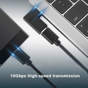 <strong>USB</strong> <strong>3.1</strong> <strong>Type</strong> <strong>C</strong> <strong>Adapter</strong> Elbow Converter <strong>USB</strong> <strong>C</strong> Charge Data Sync Extension <strong>Adapter</strong> for PC Laptop Tablet - Product Image 6