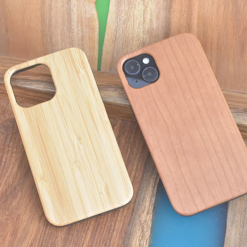 Nuova custodia rigida in vero legno naturale per iPhone 14 13 12 11 pro max custodia antiurto per cellulare in legno