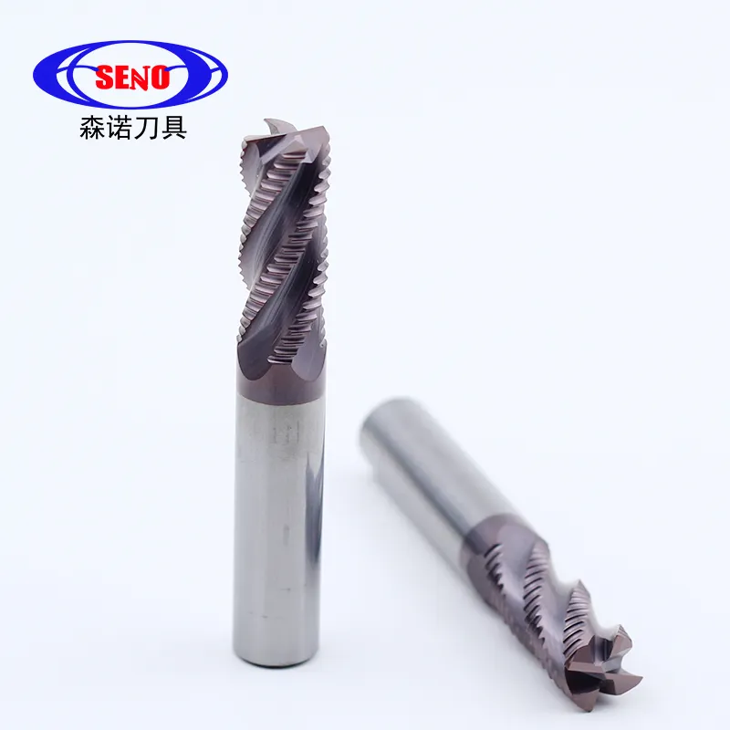 Top Quality High Performance Solid Carbide Roughing End Mill 4 Flute CNC Milling Cutter