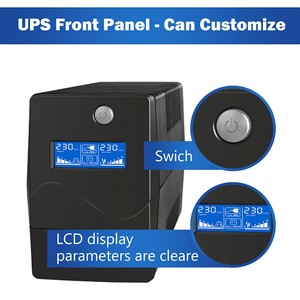Bilgisayar için UPS pili ile 3kva ups bilgisayar çevrimdışı UPS için yüksek kaliteli LCD ekran kesintisiz güç 500va - Product Image 6