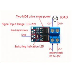 High power MOS transistor Trigger switch <strong>driver</strong> module <strong>PWM</strong> regulation electronic switch control <strong>board</strong> - Product Image 3