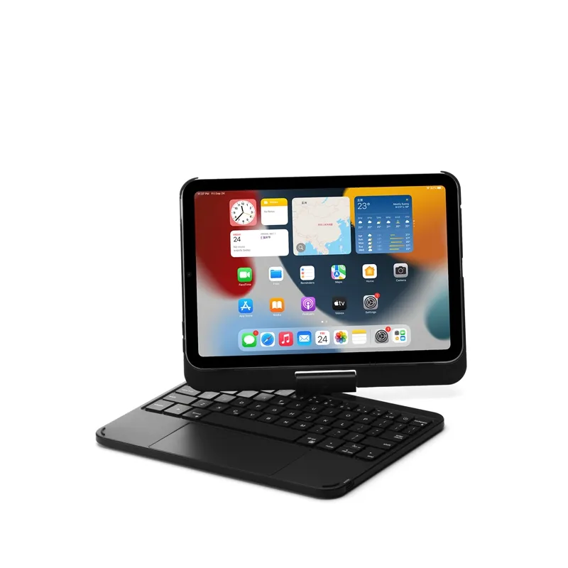 Nieuwe Aankomst Toetsenbord Tablet Cover Case Voor Ipad Mini 6 8.3 "360 Graden Roterende Schokbestendige Toetsenbord Tablet Case