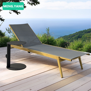 كرسي ترفيهي حديث للشاطئ الخارجي كرسي صالة أثاث حديقة Teslin شبكة ألومنيوم كراسي تشمس لجانب حمام سباحة - Product Image 3