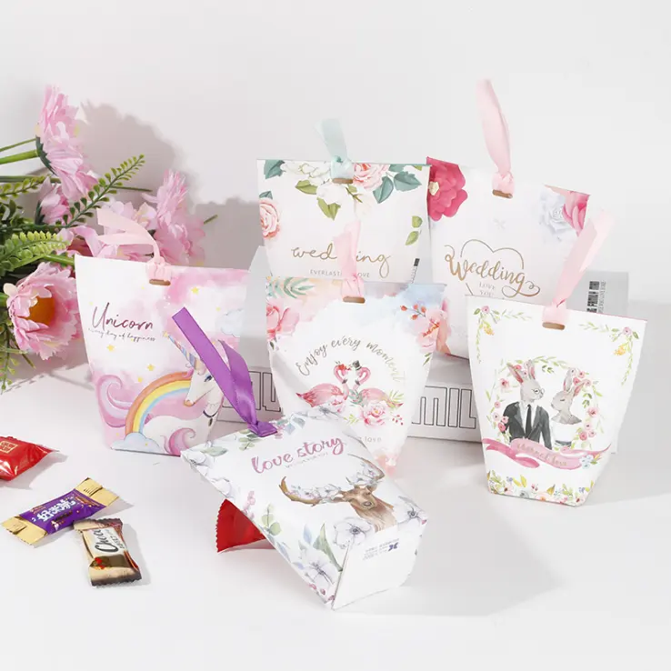 Haut de gamme Boîte À Bonbons Boîte À Marier Le Mariage Boîte-Cadeau Créative Emballage Fête D'anniversaire Faveur Sacs