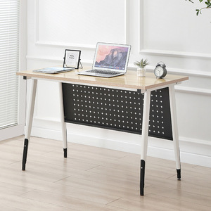 Muebles de oficina para el hogar, escritorio con marco blanco, estación de trabajo para ordenador, escritorio de oficina, mesa de comedor, fácil montaje, escritorio moderno para ordenador de juegos - Product Image 6