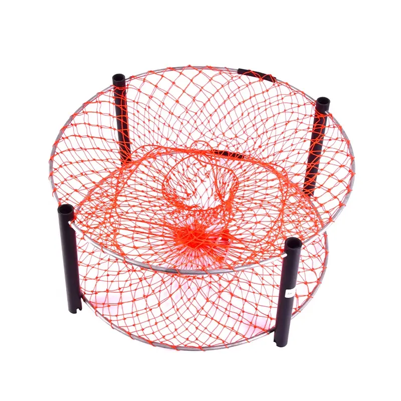 Fishing Crab Cage Strong Nylon Net Junior Size Crab Pot Sea Fishing Crab Shrimp Catch Trap With Escape Fishing Accessories
