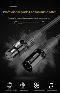 Alta Qualidade 3pin Mic Dmx 512 Xlr Híbrido 3 Pin Microfone Speaker Audio Connector Cabo para Iluminação