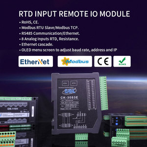 Secure I/O Module Thermal Resistor Input Remote <strong>Modbus</strong> IO System China EtherCAT Ethernet/IP Interface Analog Input-for PLC - Product Image 2