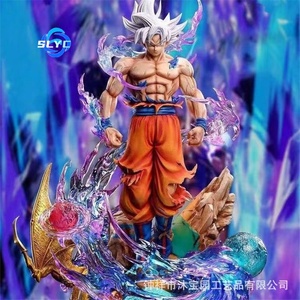 Goku gita סופר saiyan שבעה כדורי דרקון אנימה חינם ידני pvc קריקטורה צעצוע זה אורות למעלה קישוט שולחן