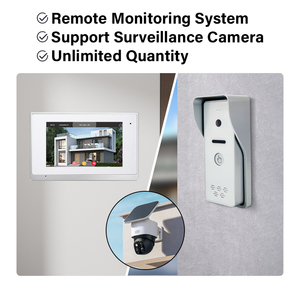 Buenos servicios, videoportero de 7 pulgadas, cámara de seguridad para el hogar, Monitor, compatible con sistema de intercomunicación de llamada interna para edificios - Product Image 3