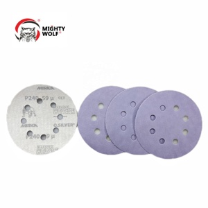 נהדר באיכות מירקה ש. כסף מלטש דיסק וו ולולאה 125mm 150mm סיליקון קרביד חול נייר דיסק