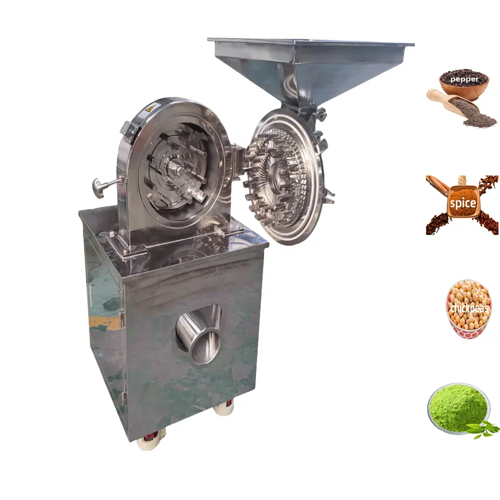 DZJX Pimenta Preta Pulverizer Máquina Turmeric Crusher Profissional Spice Grinder Datas Moagem Açúcar Máquina