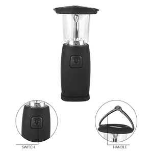 SOLAR & DYNAMO Có Thể Sạc Lại Với Móc Áo Và Lớp Phủ Cao Su Của Đèn Lồng Cắm Trại 6LED - Product Image 6