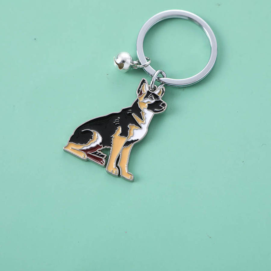 Cloche bague argent chien loup