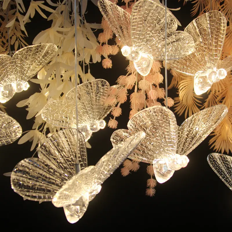 Großhandel Hochzeit Gehweg hängende dekorative Lichter Led-Licht Schmetterling Party Hochzeit Heimdekoration